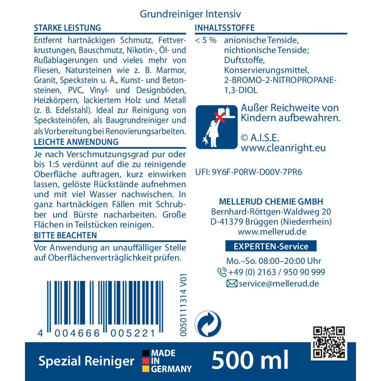 Grundreiniger Intensiv 0,5 l