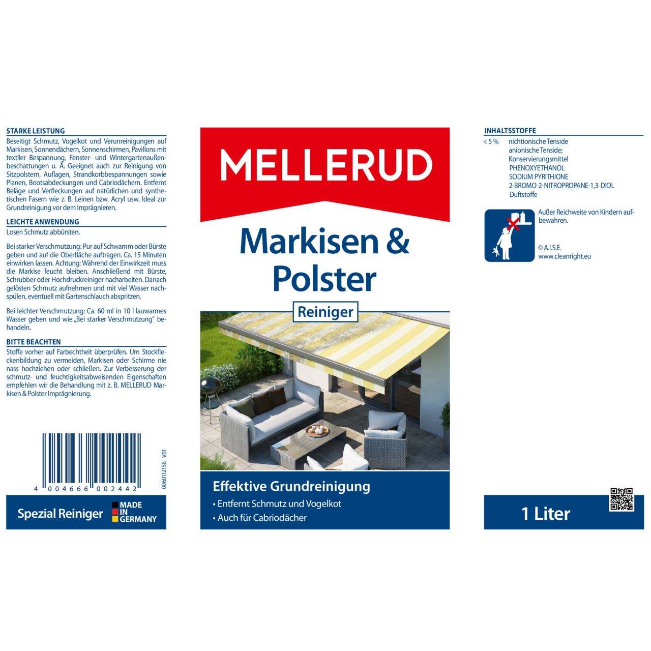 Markisen & Polster Reiniger 1,0 l