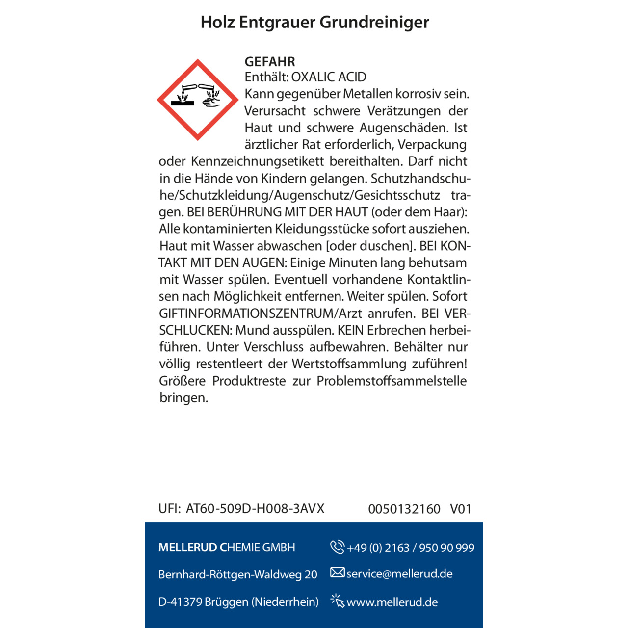 Holz Entgrauer Grundreiniger 1,0 l