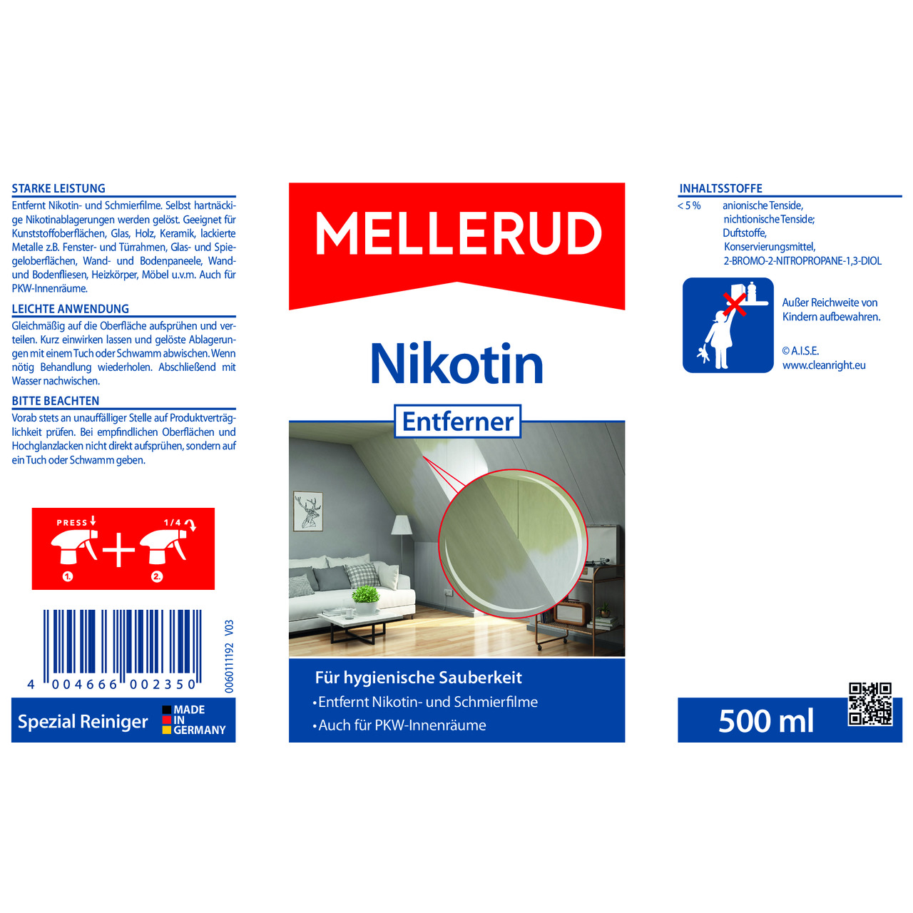 Nikotin Entferner 0,5 l