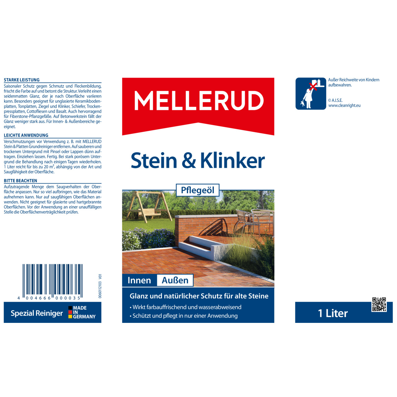 Stein & Klinker Pflegeöl 1,0 l